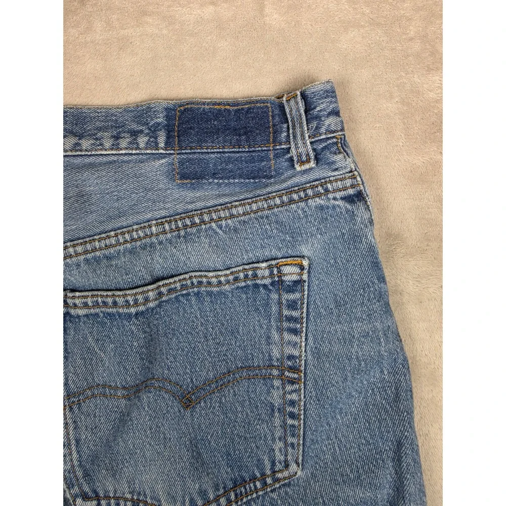 Vintage Levi's 501 Jeans Mens 38x34 Fit 36x34 Blue USA Made Button Fly Denim 80s